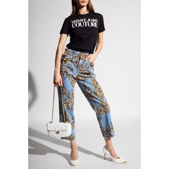 VERSACE JEANS COUTURE Regalia Baroque Printed Jeans - Picture 1 of 4